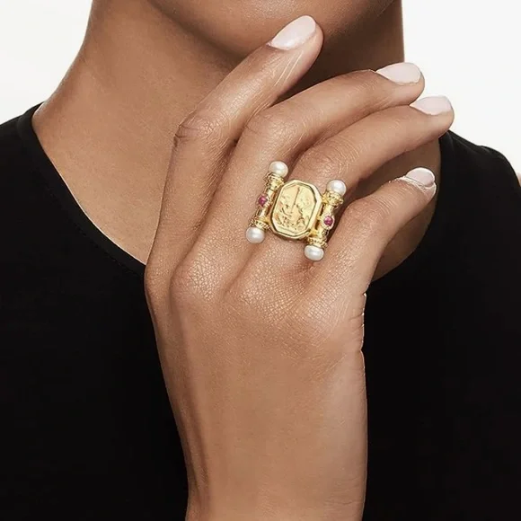 ITALIAN MADE ROSS SIMONS CAMEO RING🔥🔥🔥 - Picture 4 of 8